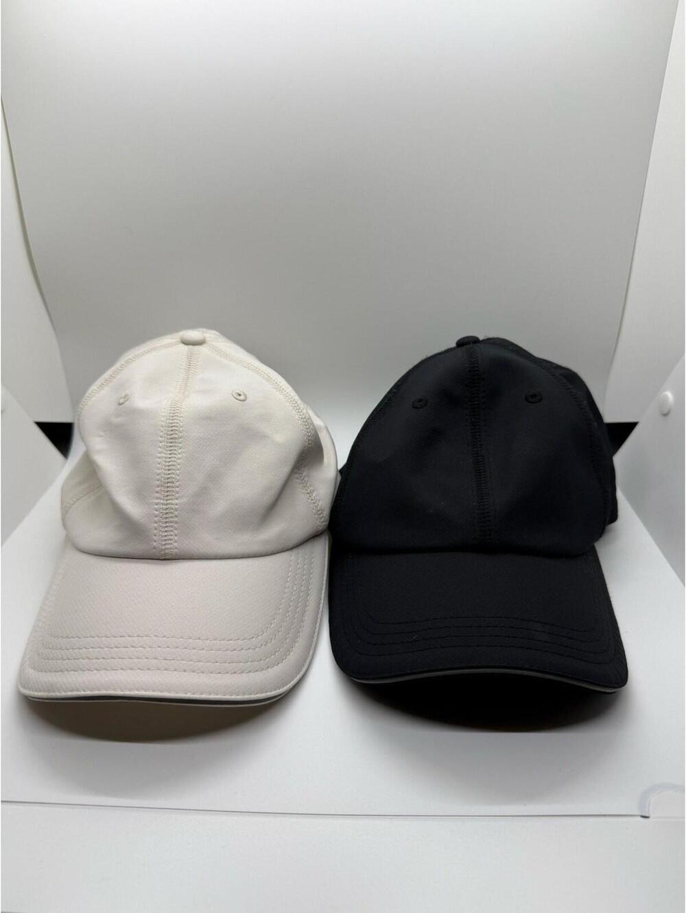 All in Motion LOT OF 2 Hats-Adjustable/Reflective/Running/Tan/Black/Fits Most